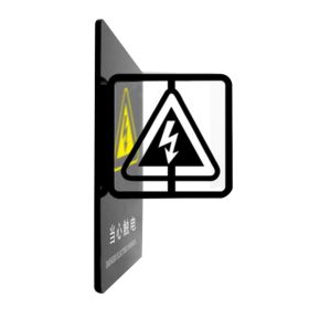 Danger Electric Shock Warning Sign Building Wall Sign Double Sided Acrylic Sign