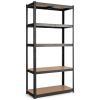 Adjust 30 x60 Inch 5 Level Garage Tool Shelf Storage