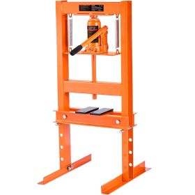 VEVOR Hydraulic Shop Press, 6 Ton H-Frame Hydraulic Garage/Shop Floor Press, Adjustable Shop Press with Press Plates