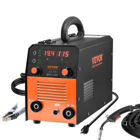 VEVOR 145Amp MIG Welder, Welding Machine 3 in 1, 110 V Flux Core/Solid Wire Welding Machine with IGBT Inverter & MIG Torch