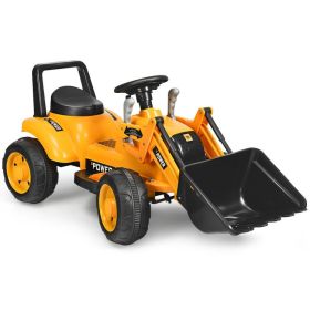 6V Battery Powered Kids Ride On Excavator