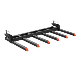 VEVOR Clamp on Debris Forks to 60" Bucket, 4560 lbs Capacity Heavy Duty Clamp on Pallet Forks Bucket Attachments