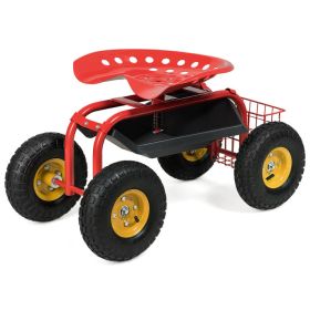 Garden Cart with Heavy Duty Tool Tray