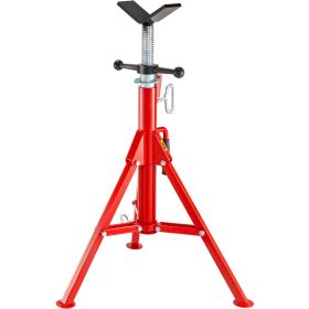 VEVOR V Head Pipe Stand Adjustable Height 28-52 Inch, Pipe Jack Stands 2500 LB. Capacity,Folding Portable Pipe Stands 1/2 to 12 Inch Pipe Supporting