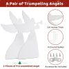 2pcs 36in PVC Angel Garden Angel Decoration White