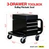 Heavy Duty Workshop Bench - Rolling Bench For Garages And Workshops With 360 Degree Swivel Wheels - Ideal Mechanical Bench or Workshop Bench