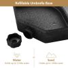 4 Pieces Round Cantilever Umbrella Base with Carry Handles for Garden