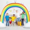 Inflatable Rainbow Sprinkler Backyard Games Outside Water Toy Yard