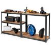 Adjust 30 x60 Inch 5 Level Garage Tool Shelf Storage