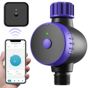 Bluetooth Sprinkler Timer, WiFi Smart Irrigation Water Timer, Wireless Remote APP & Voice Control, Rain Delay/ Manual/ Automatic Watering System (Color: As Picture)