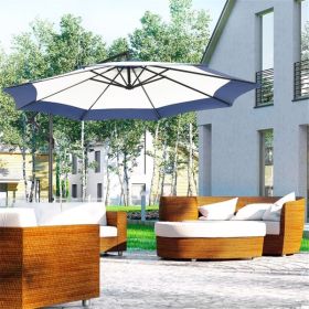 Outdoor beach umbrella /Cantilever Umbrella (Swiship-Ship)(Prohibited by WalMart) (Color: As Picture)