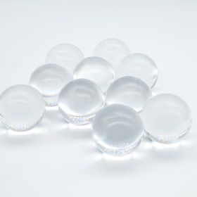 Solid Clear Acrylic Precision Ball +/-0.005", Transparent Small PMMA Resin Spheres (QTY: 10, size: 1")